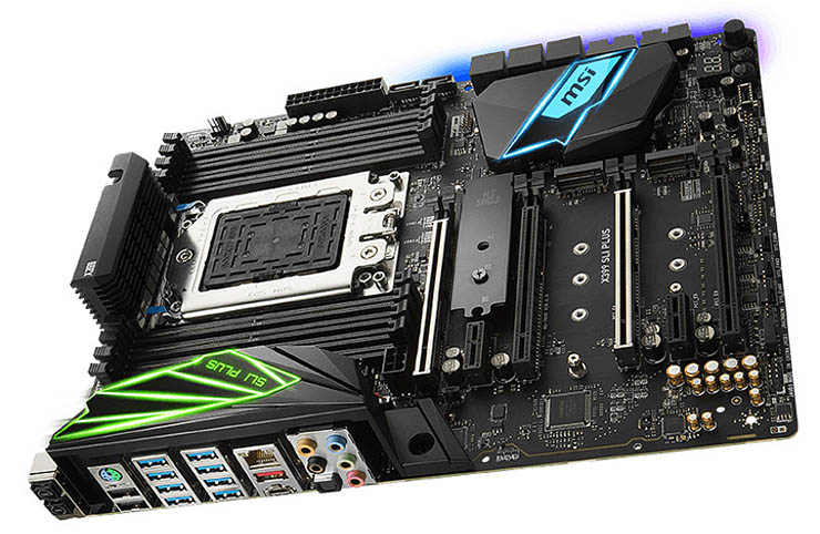MSI X399 SLI PLUS, per workstation Amd Ryzen Threadripper