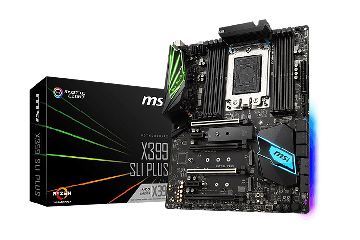 MSI X399 SLI PLUS, per workstation Amd Ryzen Threadripper