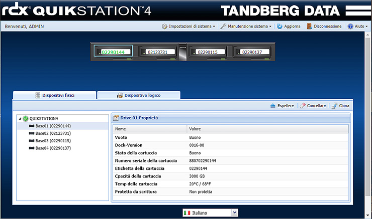 Overland-Tandberg RDX QuikStation 4, backup rimovibile affidabile