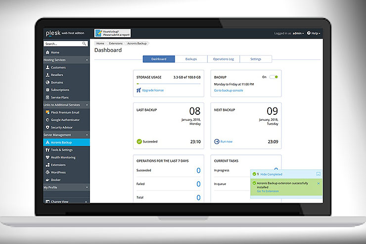 Partnership Acronis-Plesk, web hosting al sicuro