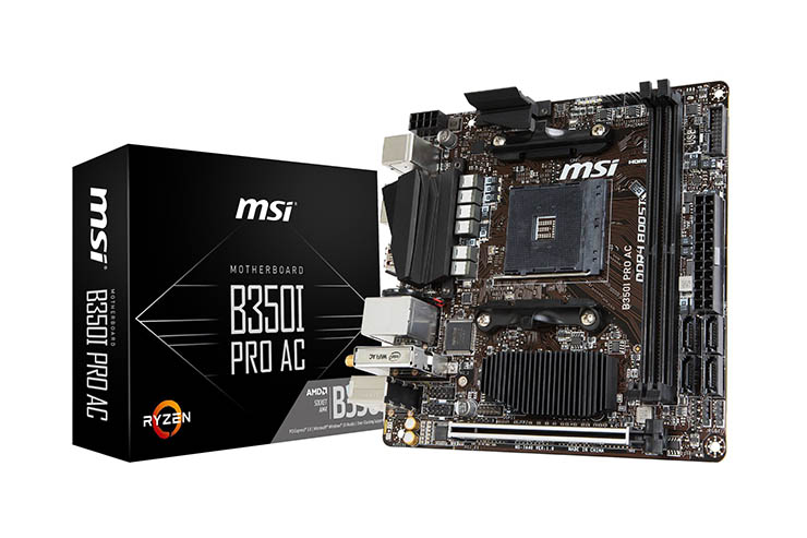 MSI B350I PRO AC, la potenza di AMD Ryzen in formato mini-ITX
