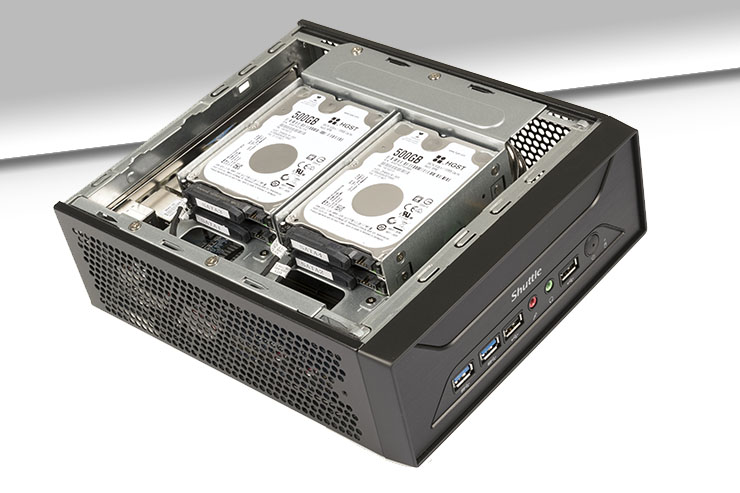 Shuttle XH270, il miniPC con quattro slot drive