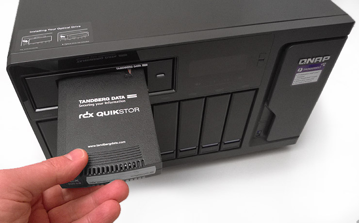 Tandberg RDX QuikStor e NAS QNAP, integrazione completa