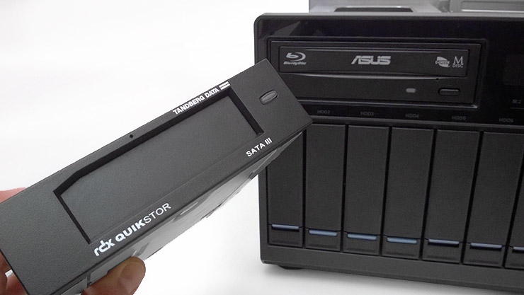 Tandberg RDX QuikStor e NAS QNAP, integrazione completa