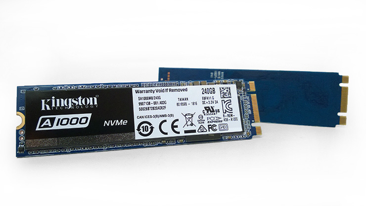 Kingston A1000, storage NVMe veloce e abbordabile