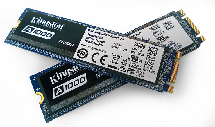 Kingston A1000, storage NVMe veloce e abbordabile