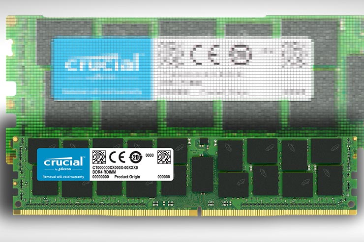 Crucial, arrivano i nuovi moduli RDIMM DDR4 per server