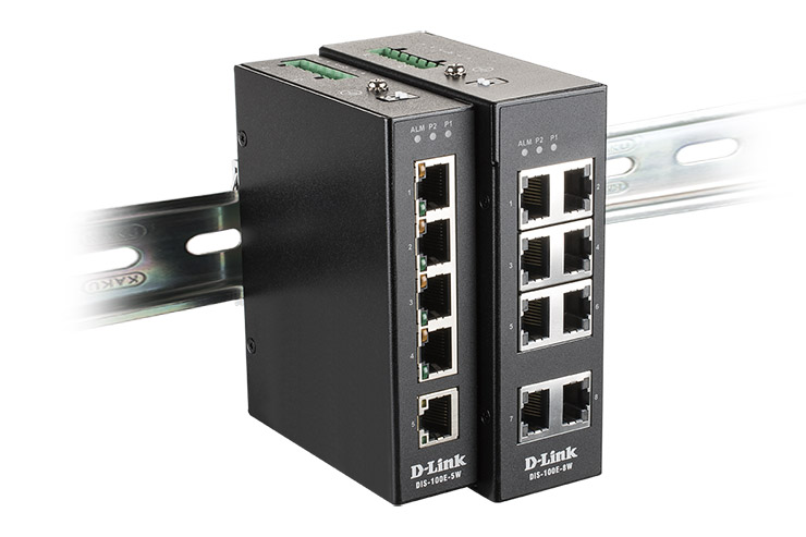 D-Link DIS-100E, switch industriali robusti e affidabili