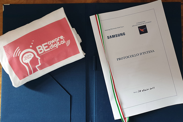 Dis e Samsung Italia si uniscono per una cultura della sicurezza Dis e Samsung Italia si uniscono per una cultura della sicurezza