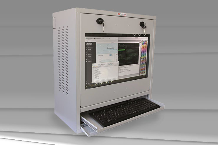 Techly ICRLIM10, armadi di sicurezza per PC industriali