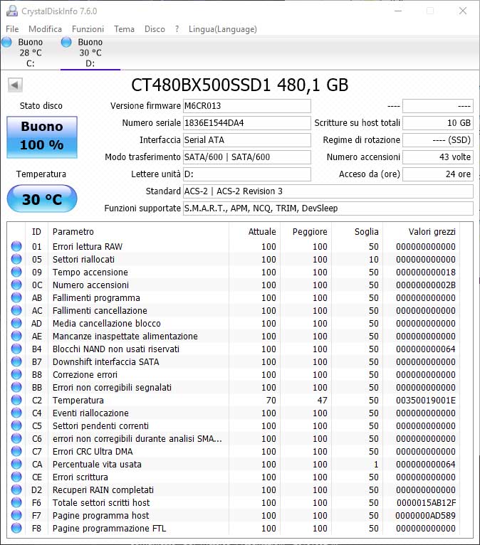 Crucial BX500, storage SSD veloce per upgrade economici
