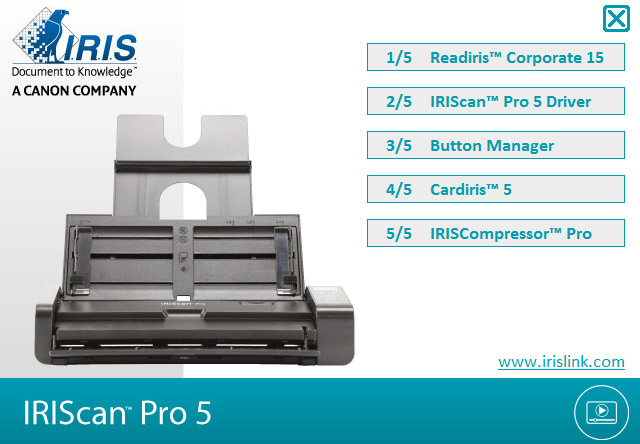 IRIScan Pro 5, scanner ultracompatto con dotazione completa
