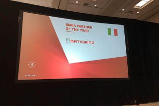 Fortinet in Emea, Maticmind premiata Partner of the Year 2018