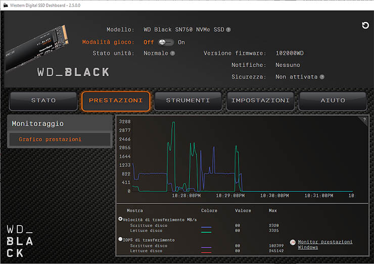 WD Black SN750, prestazioni al vertice della categoria