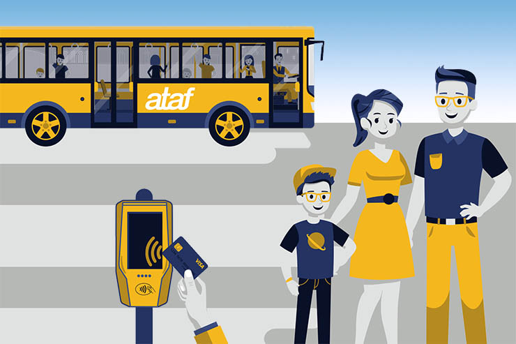 Visa porta ai bus di Firenze il pagamento contactless