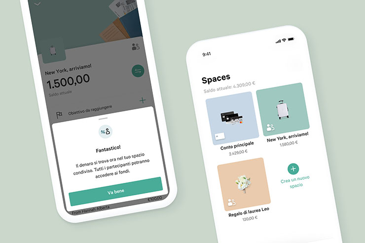 Da N26 la feature Spazi Condivisi per condividere il denaro Da N26 la feature Spazi Condivisi per condividere il denaro