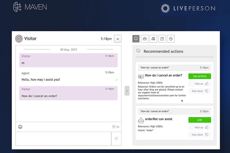 LivePerson migliora le funzioni di conversational AI di Maven