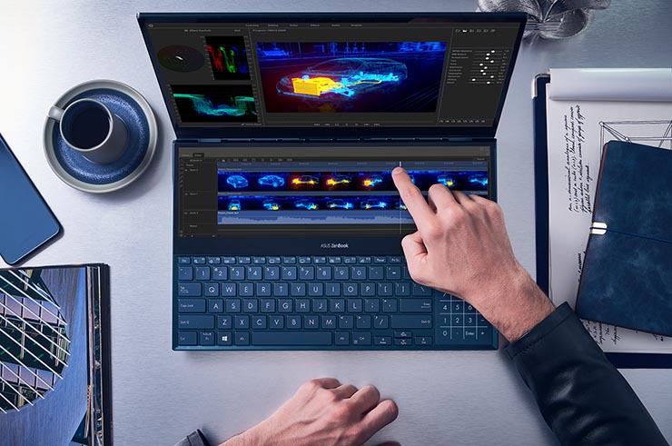 Asus ZenBook Pro Duo, display 4K e ScreenPad Plus