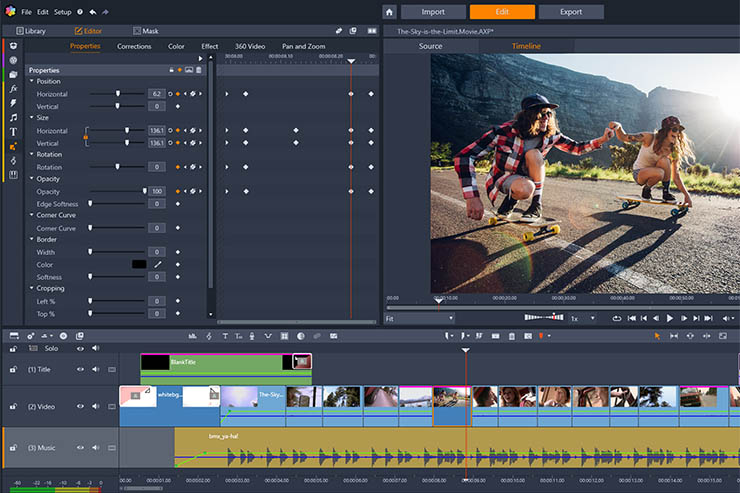 Editing video senza limiti: Pinnacle Studio 23 Ultimate