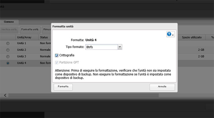 Buffalo TS6400DN, snapshot e gestione iSCSI a 10 Gbps