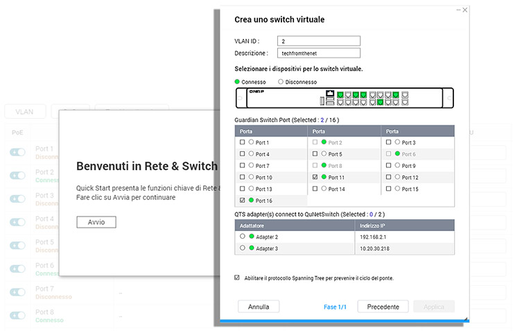 QNAP QGD-1600P, storage NAS e switch si incontrano