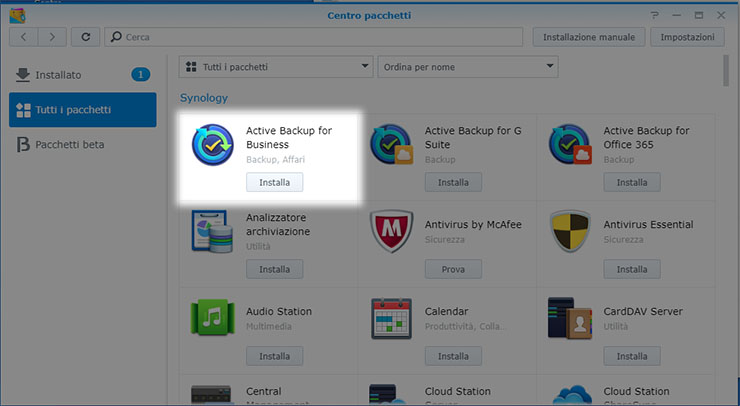 Synology Active Backup for Business mette al sicuro i dati