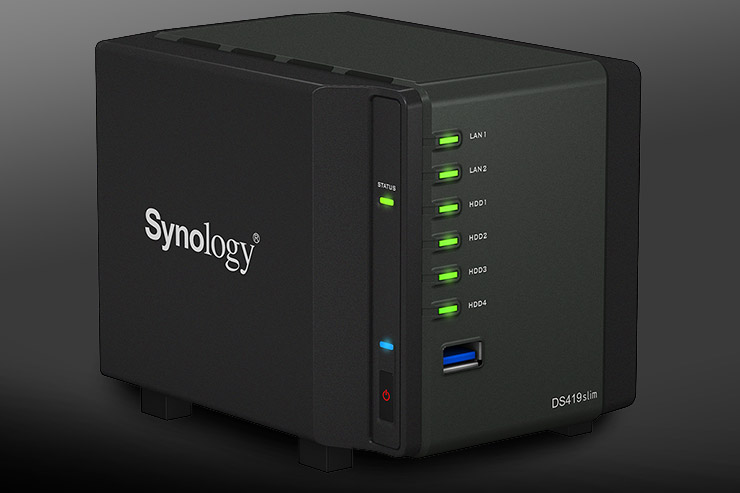 Synology DS419slim, storage compatto e cloud personale