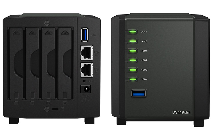 Synology DS419slim, storage compatto e cloud personale