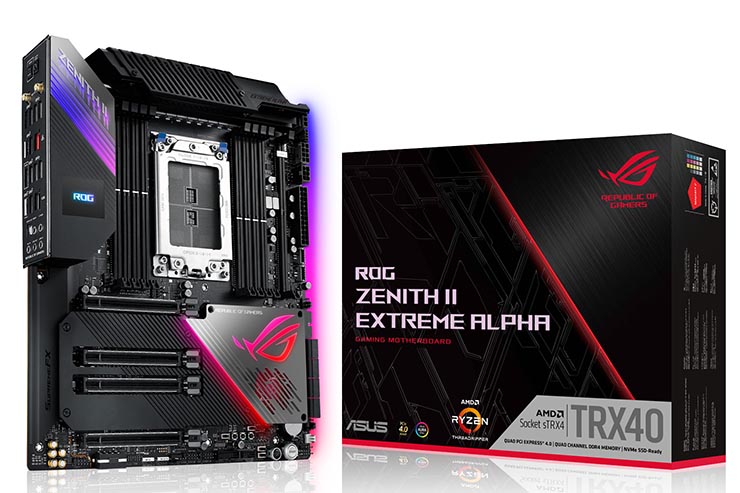 Asus, tre motherboard TRX40 per AMD Ryzen Threadripper 3990X
