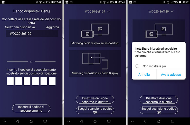 InstaShare App per Android
