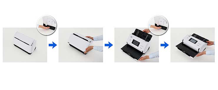 Le differenti posizione del DS-32000