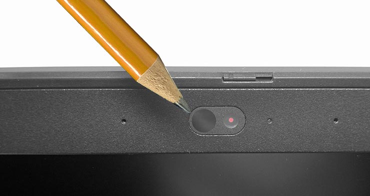 Webcam con protezione privacy
