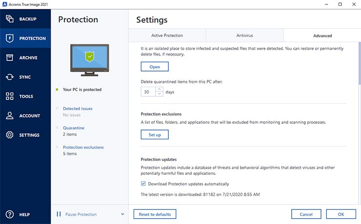 Acronis True Image 2021: backup, cloud e anti-malware