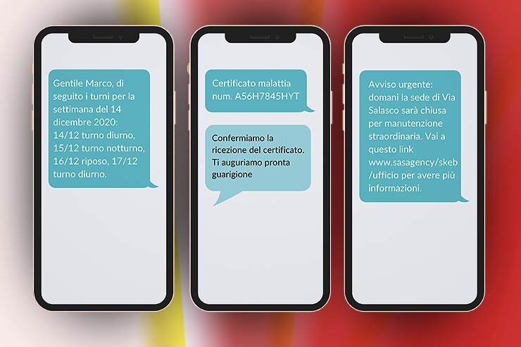 SMS per lavoro