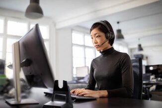 cuffie wireless DECT Poly unified communication