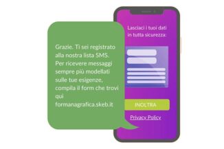 SMS landing page